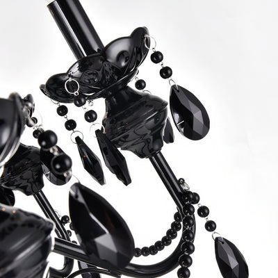 Keen Chandeliers 9 Light Black Finish
