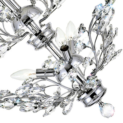 Ivy Chandeliers 6 Light Chrome Finish