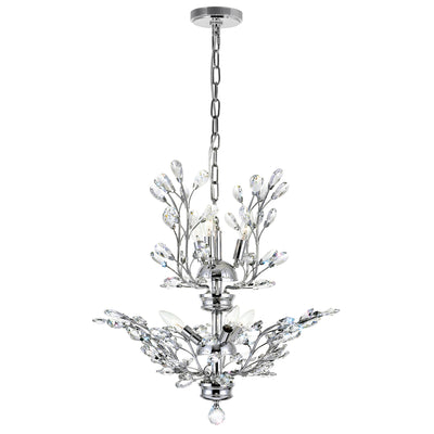 Ivy Chandeliers 6 Light Chrome Finish