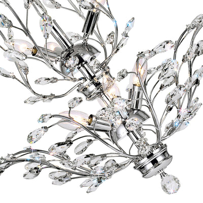 Ivy Chandeliers 9 Light Chrome Crystal