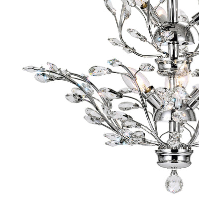 Ivy Chandeliers 9 Light Chrome Crystal