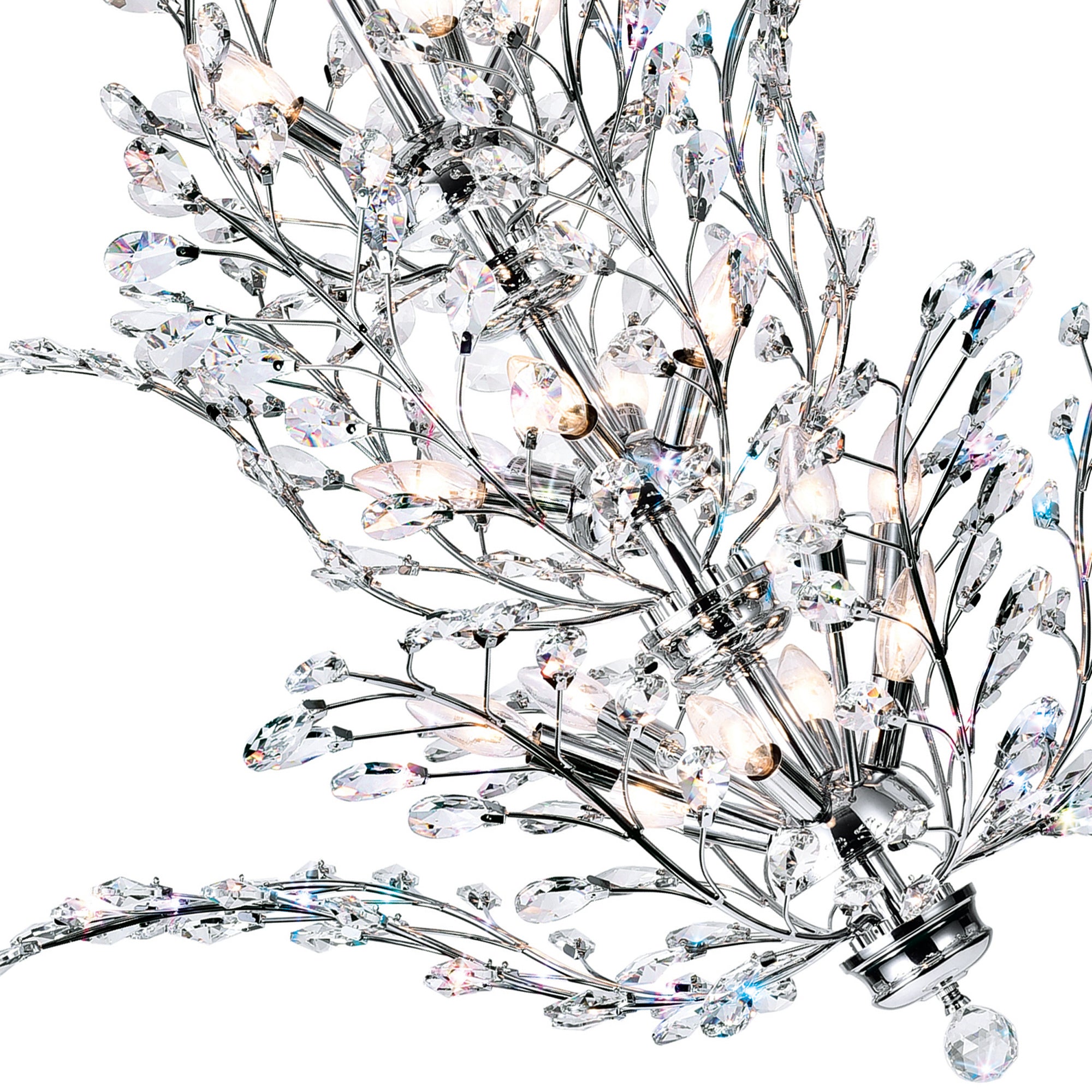 Ivy Chandeliers 18 Light Chrome Finish