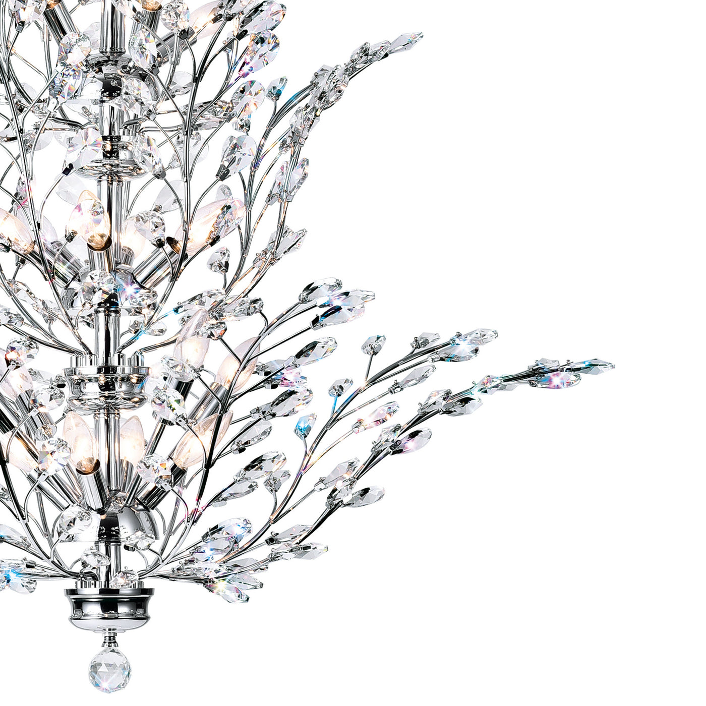 Ivy Chandeliers 18 Light Chrome Finish