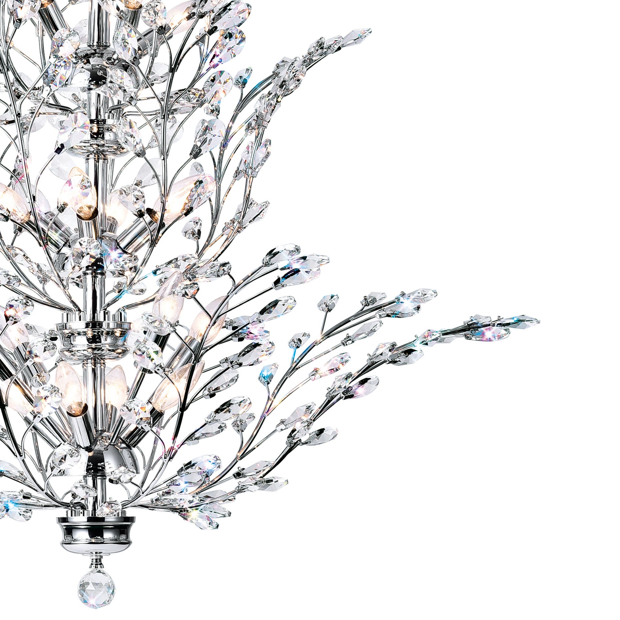 Ivy Chandeliers 18 Light Chrome Finish