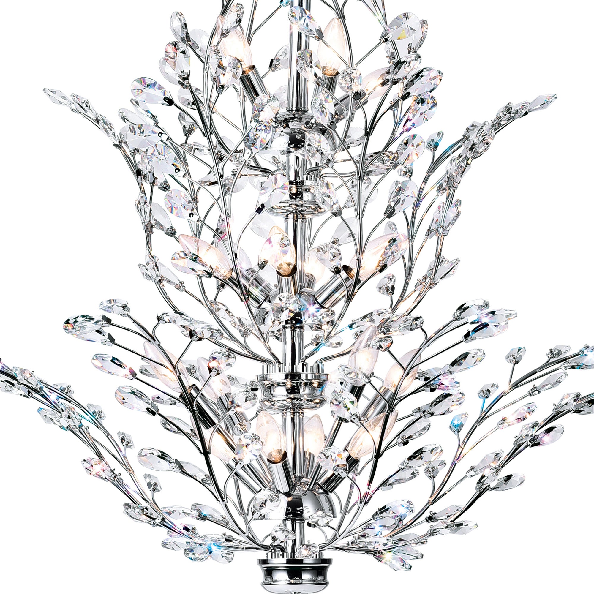 Ivy Chandeliers 18 Light Chrome Finish