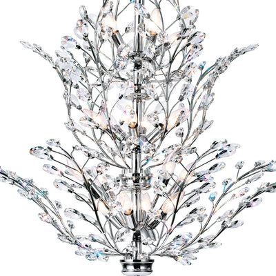 Ivy Chandeliers 18 Light Chrome Finish