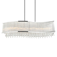 Elsa 6 Light 36 Inch Chrome Chandelier Drum Shade Design