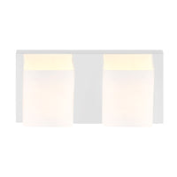 Cristini 2 Light Nickel Vanity Light with Satin Finish
