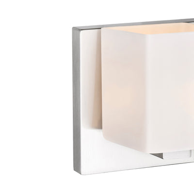 Cristini 2 Light Nickel Vanity Light with Satin Finish