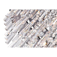 Franca 8 Light Chrome Flush Mount 22in With Black Shade