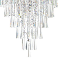 Franca 8 Light Chrome Flush Mount 22in With Off White Shade