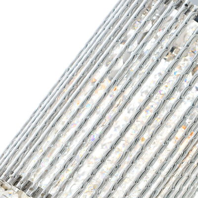 Claire 2 Light Drum Shade Mini Pendant With Chrome Finish