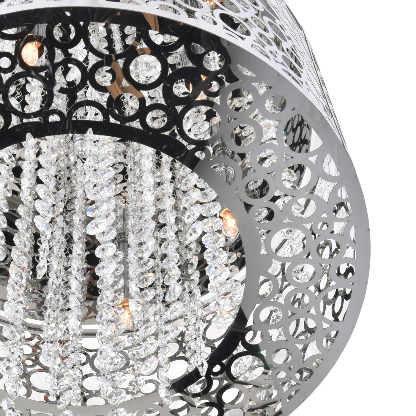 Bubbles 4 Light Chrome Pendant Light