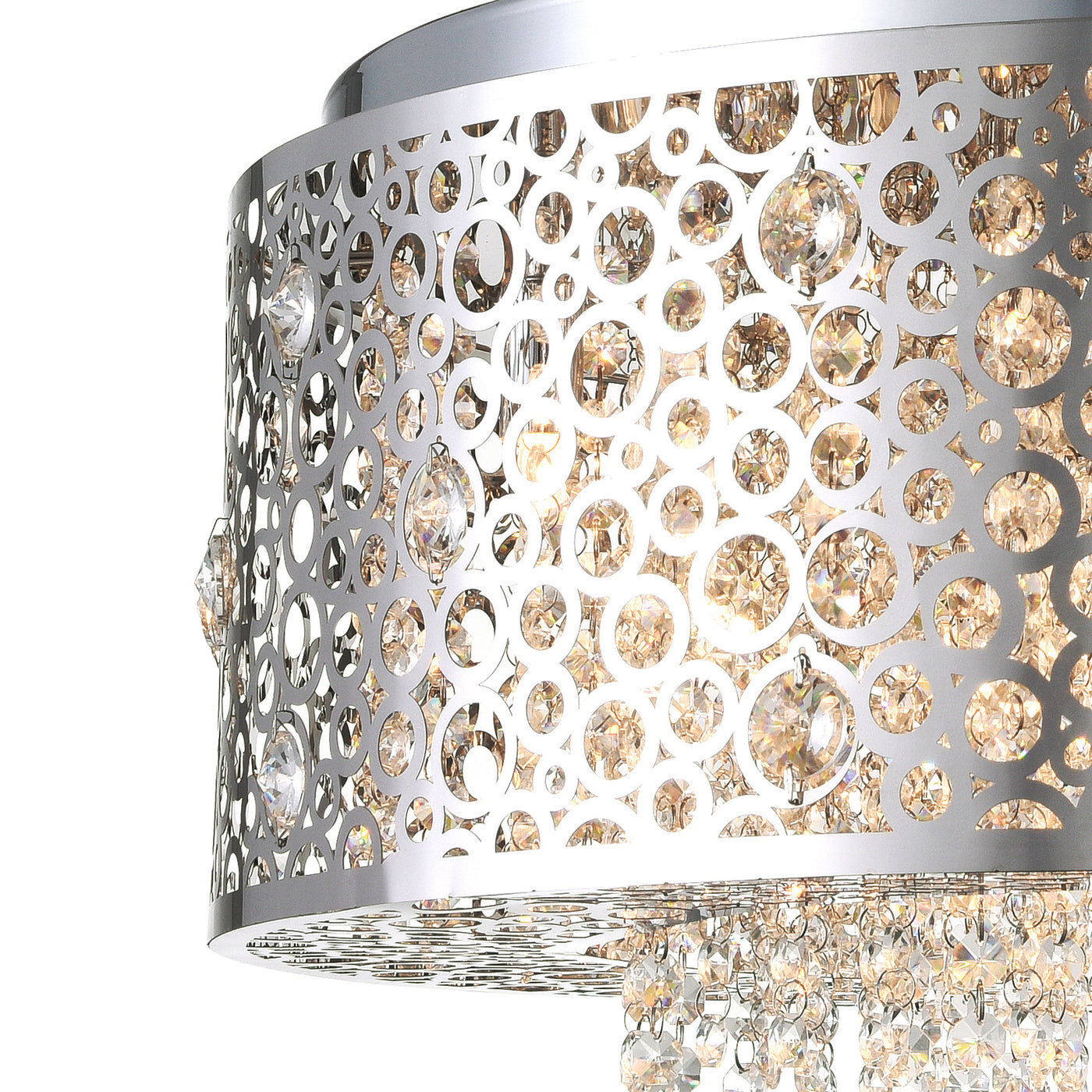 Bubbles 4 Light Chrome Pendant Light