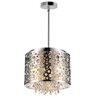 Bubbles 4 Light Chrome Pendant Light