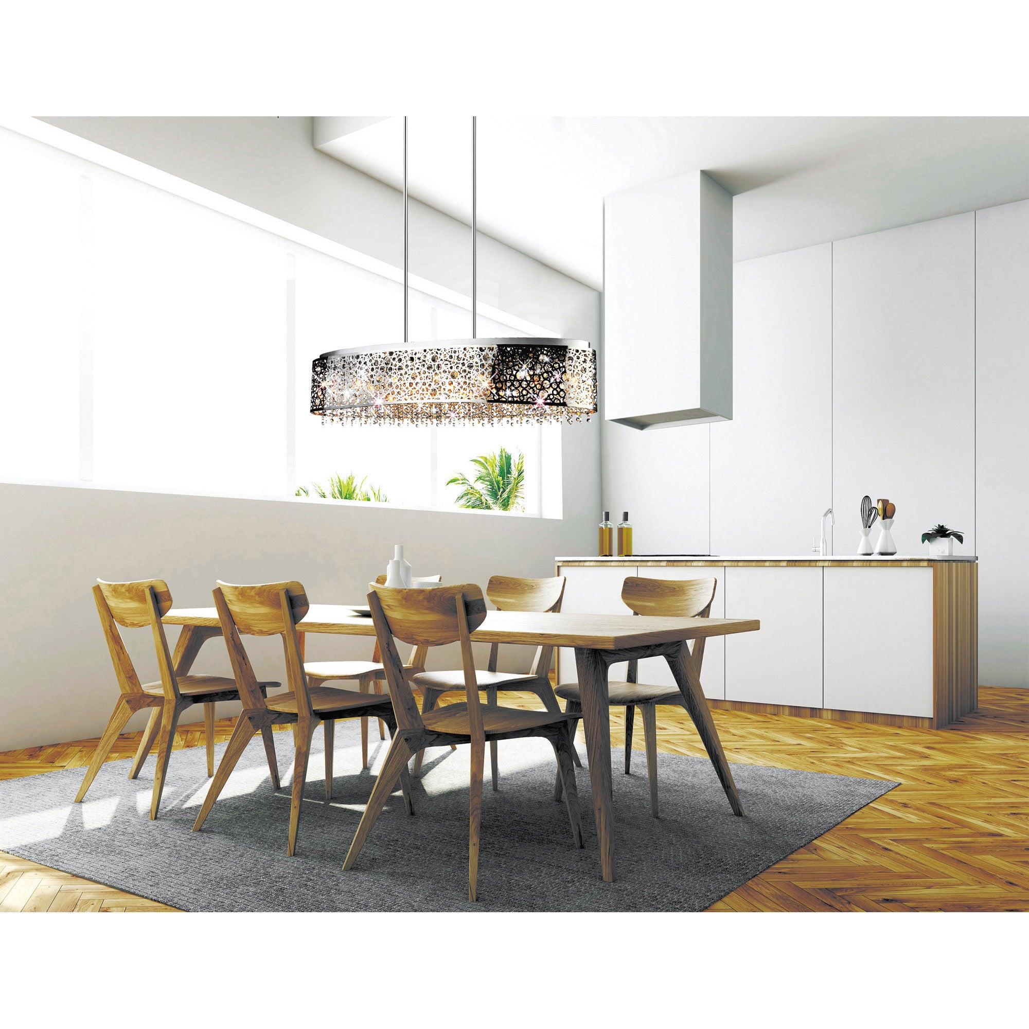 Bubbles 16 Light Chrome Chandelier