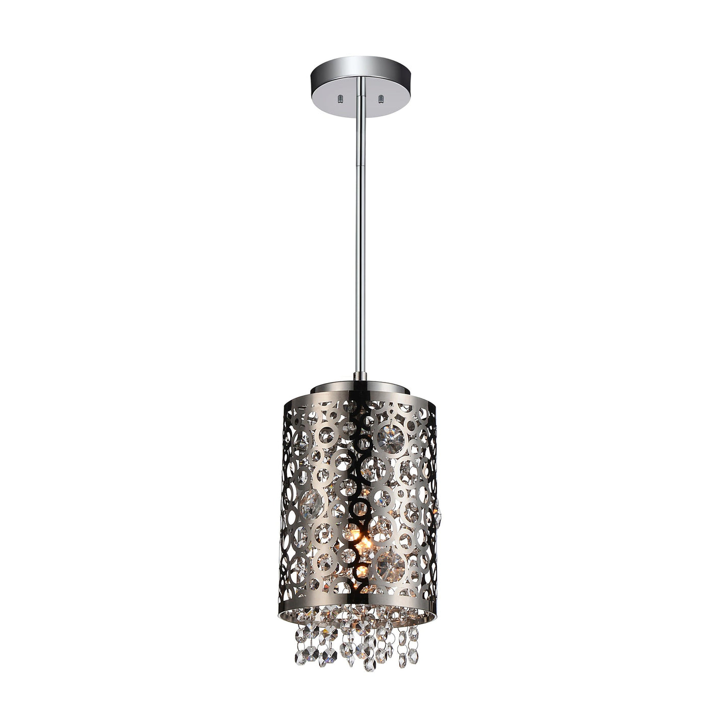 Bubbles 1 Light Chrome Pendant Light