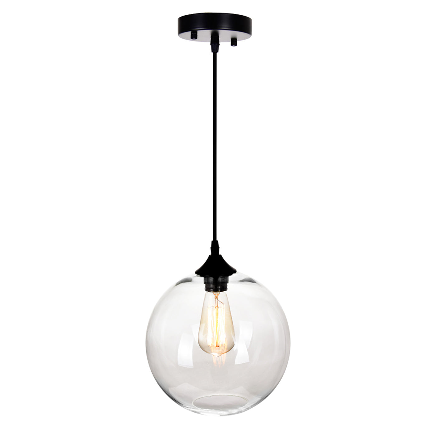 Clear Glass 1 Light 10 Inch Mini Pendant