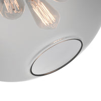 Smoke Down 4 Light 16 Inch Glass Pendant