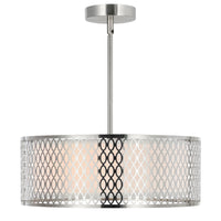 Mikayla 3 Light Nickel Chandelier