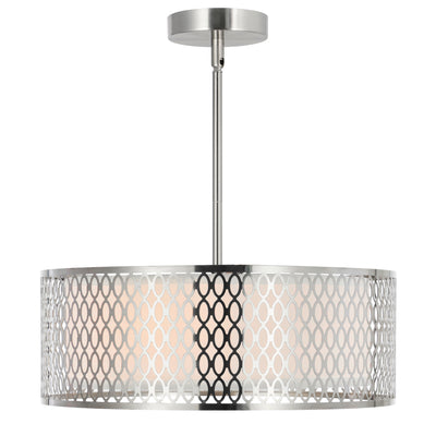 Mikayla 3 Light Nickel Chandelier