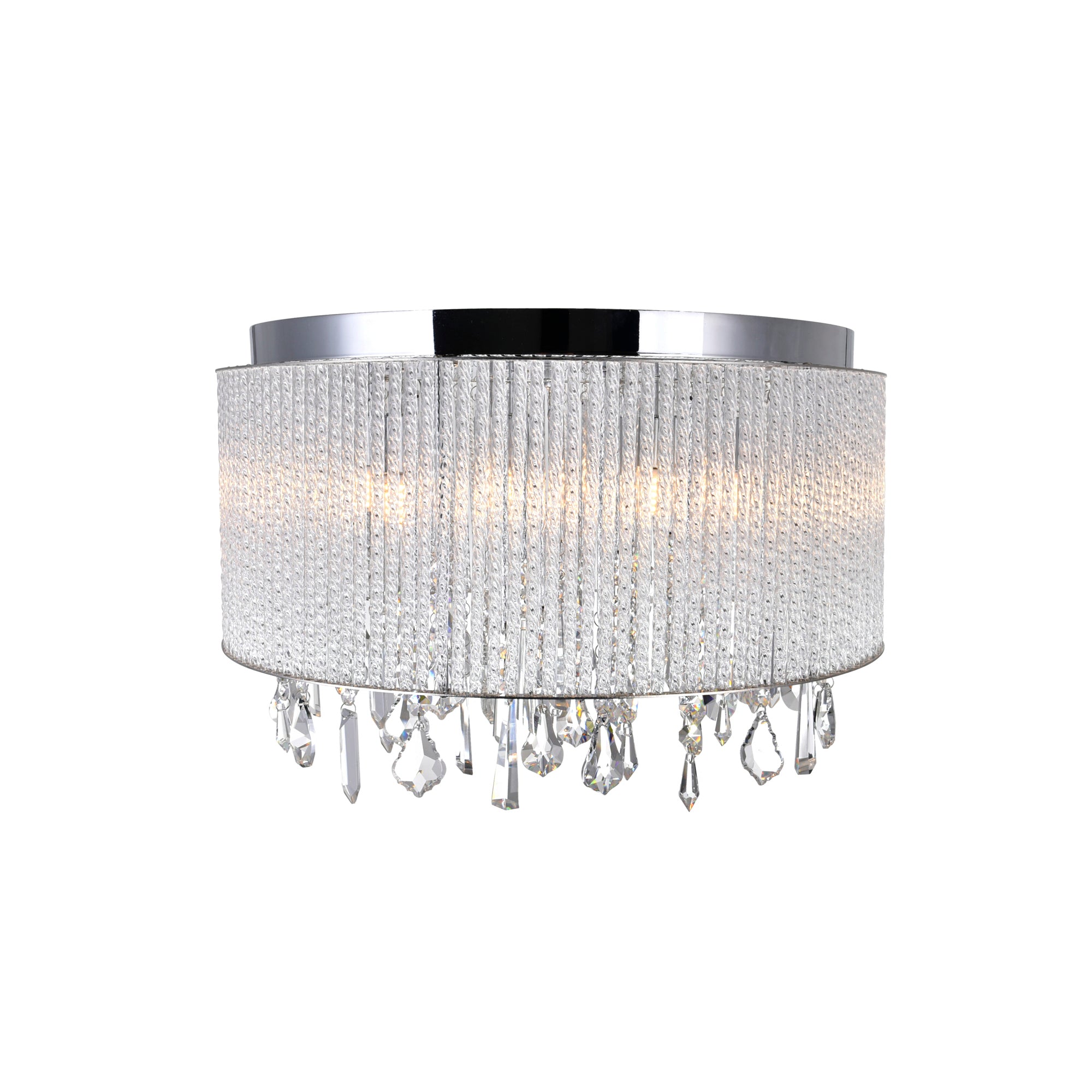 Benson 9 Light Chrome Flush Mount