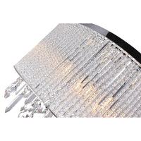Benson 9 Light Chrome Flush Mount