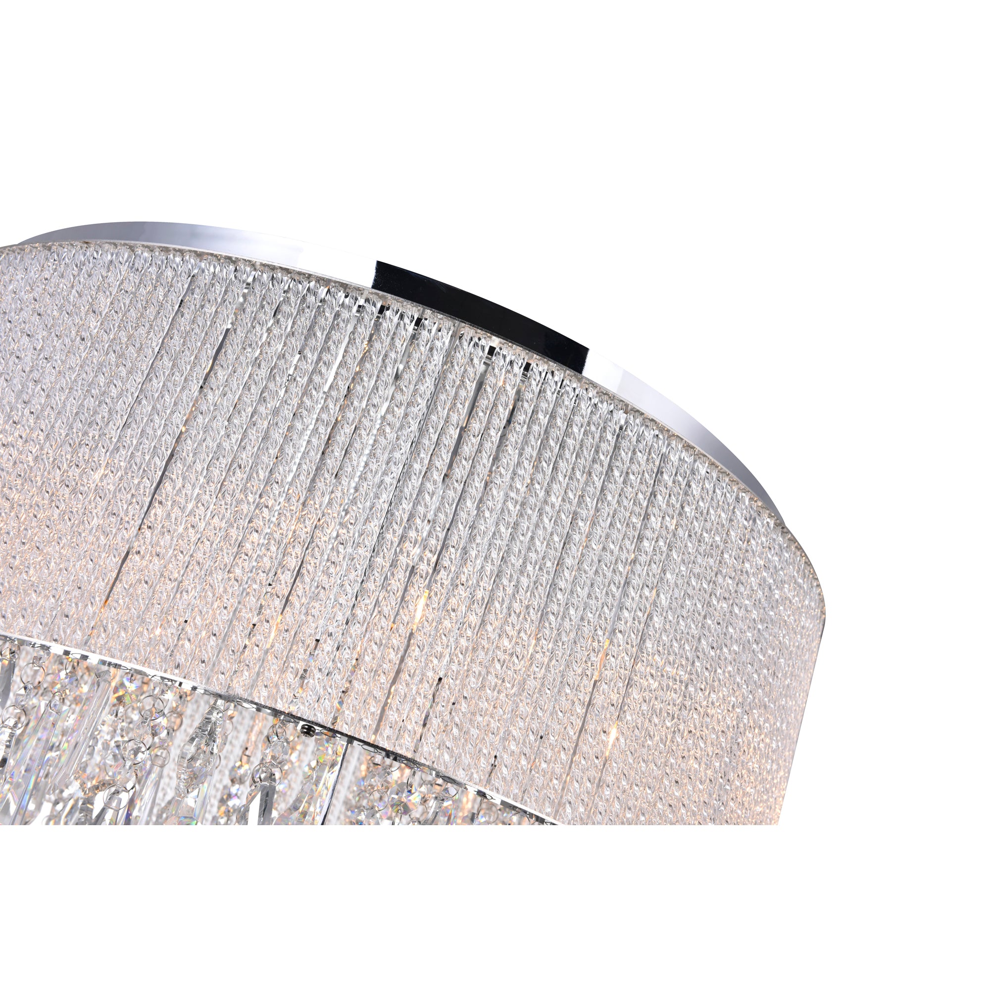 Benson 14 Light Chrome Flush Mount