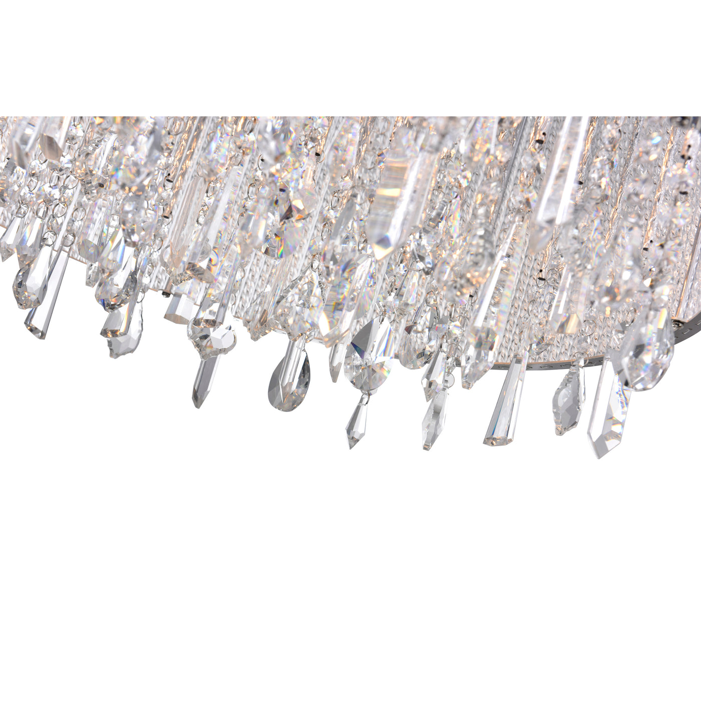 Benson 14 Light Chrome Flush Mount