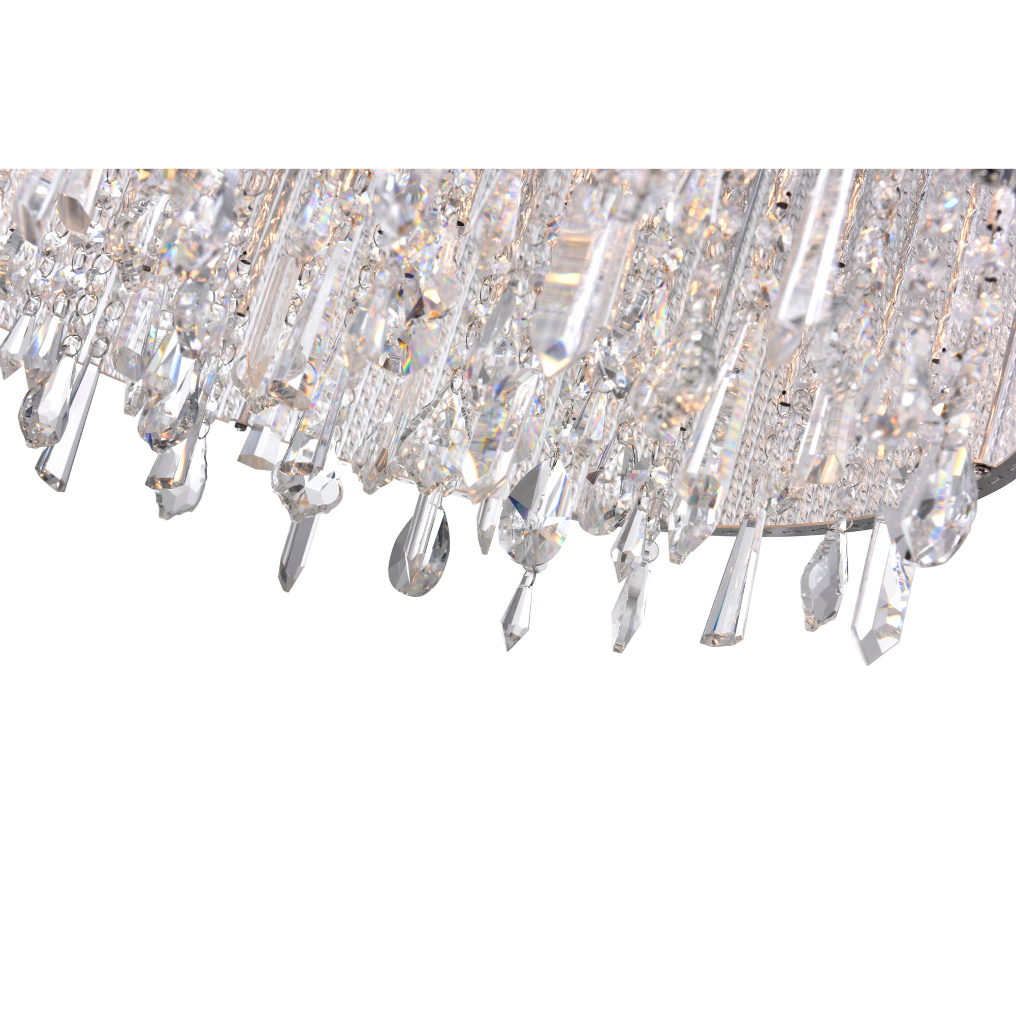Benson 14 Light Chrome Flush Mount