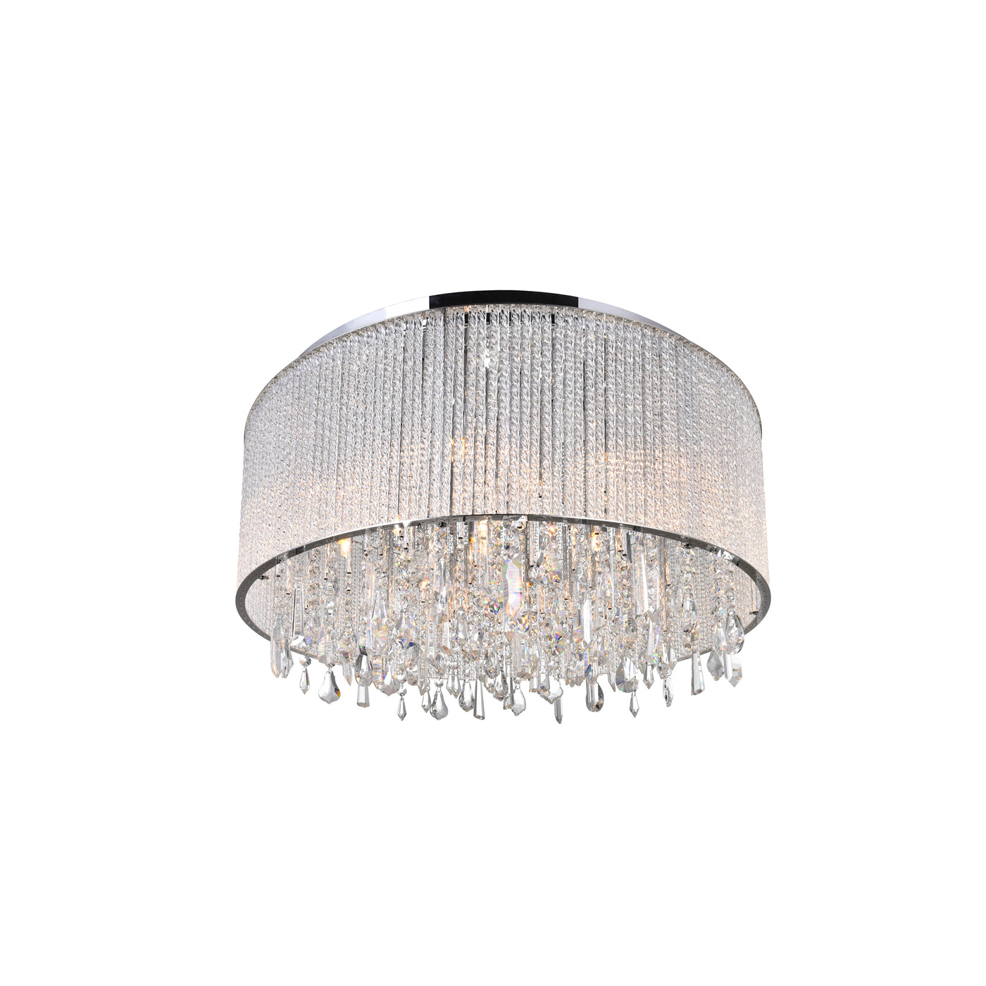 Benson 14 Light Chrome Flush Mount