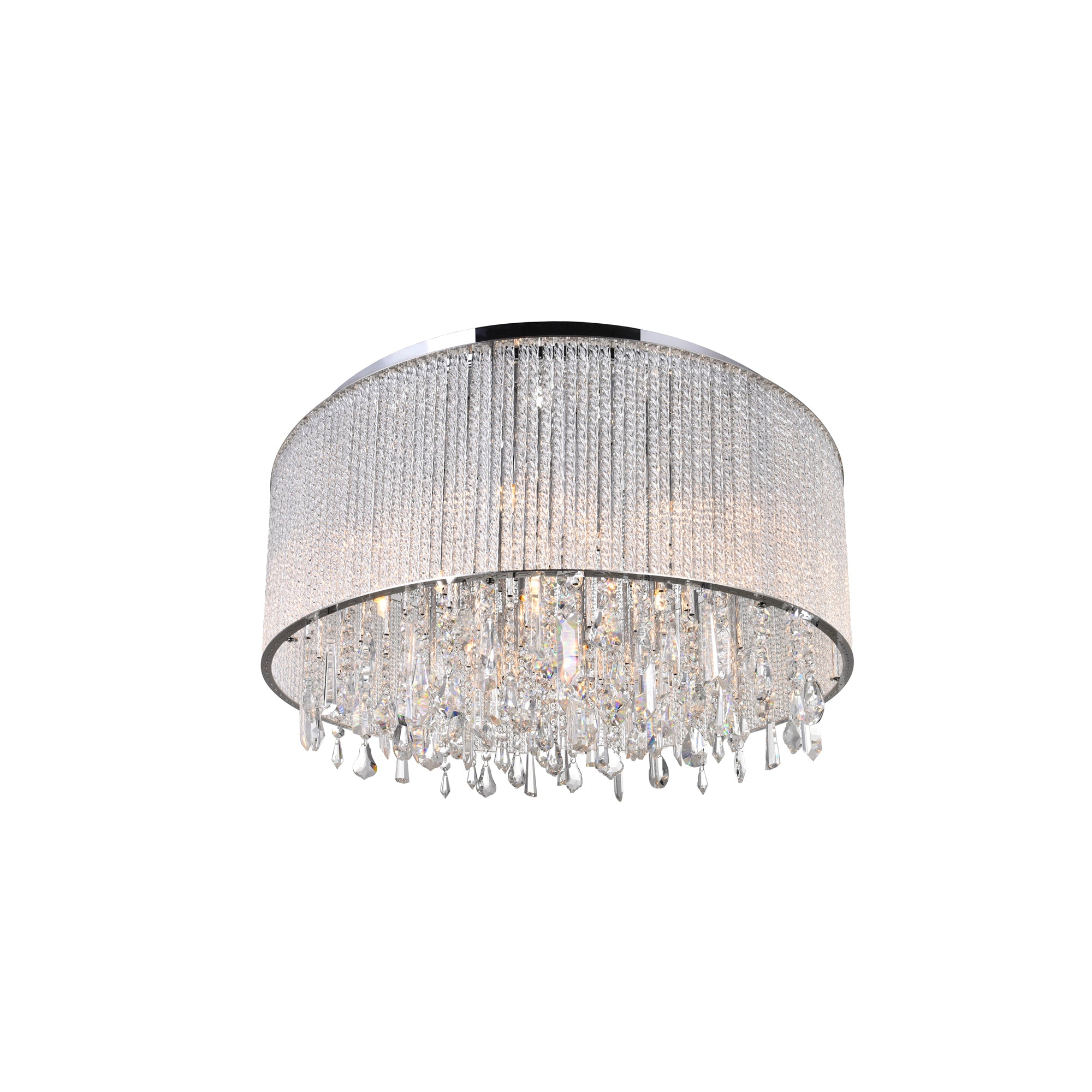 Benson 14 Light Chrome Flush Mount