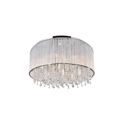 Benson 14 Light Chrome Flush Mount