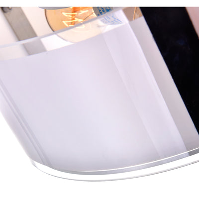 Lucie 4 Light 17in Chrome Flush Mount Round Drum Shade