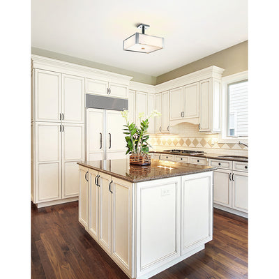 Lucie 5 Light 21in Chrome Flush Mount