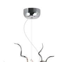 Twist 15 Light Chrome Chandelier
