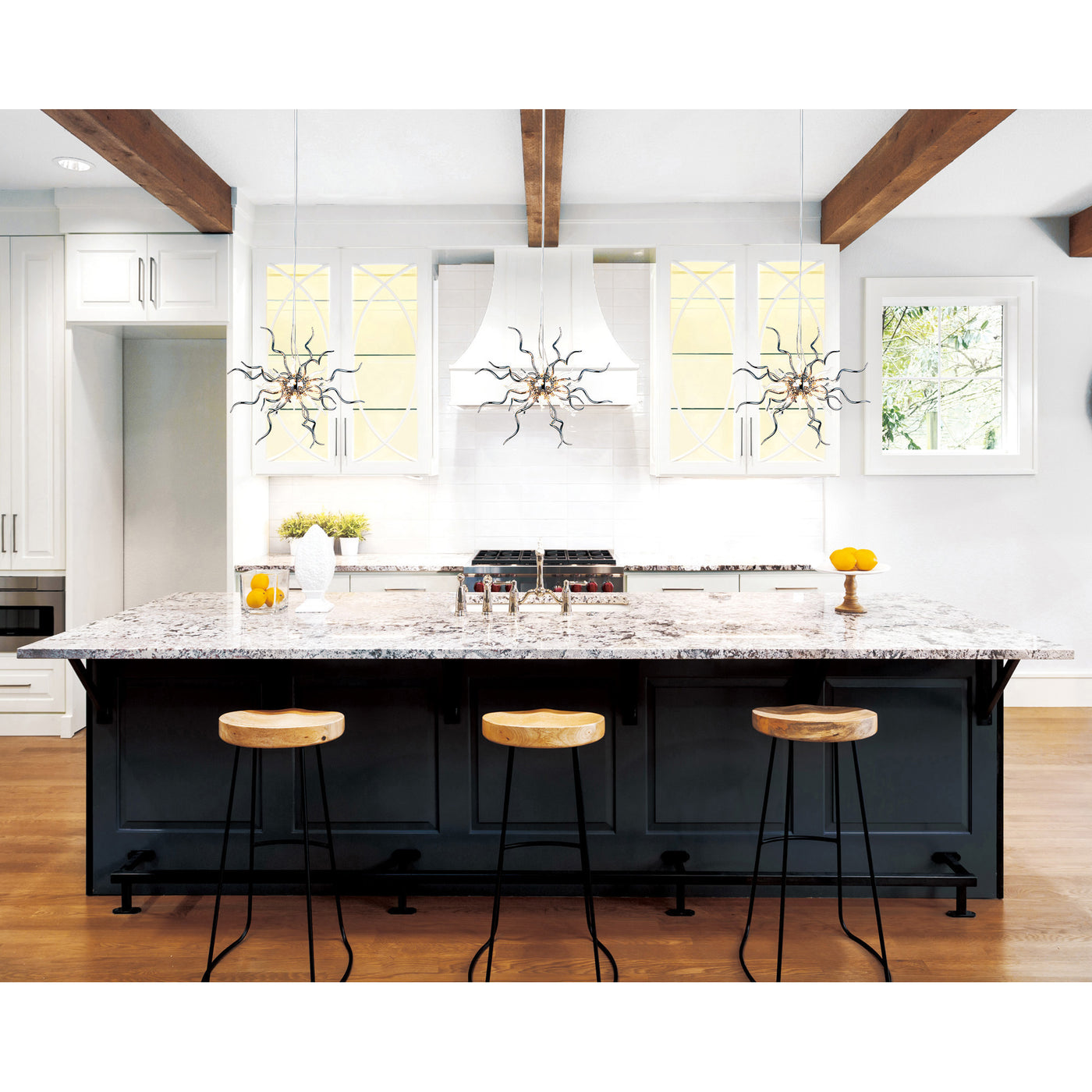 Twist 15 Light Chrome Chandelier