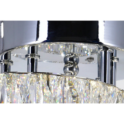Vienna Integrated LED Chrome Flush Mount