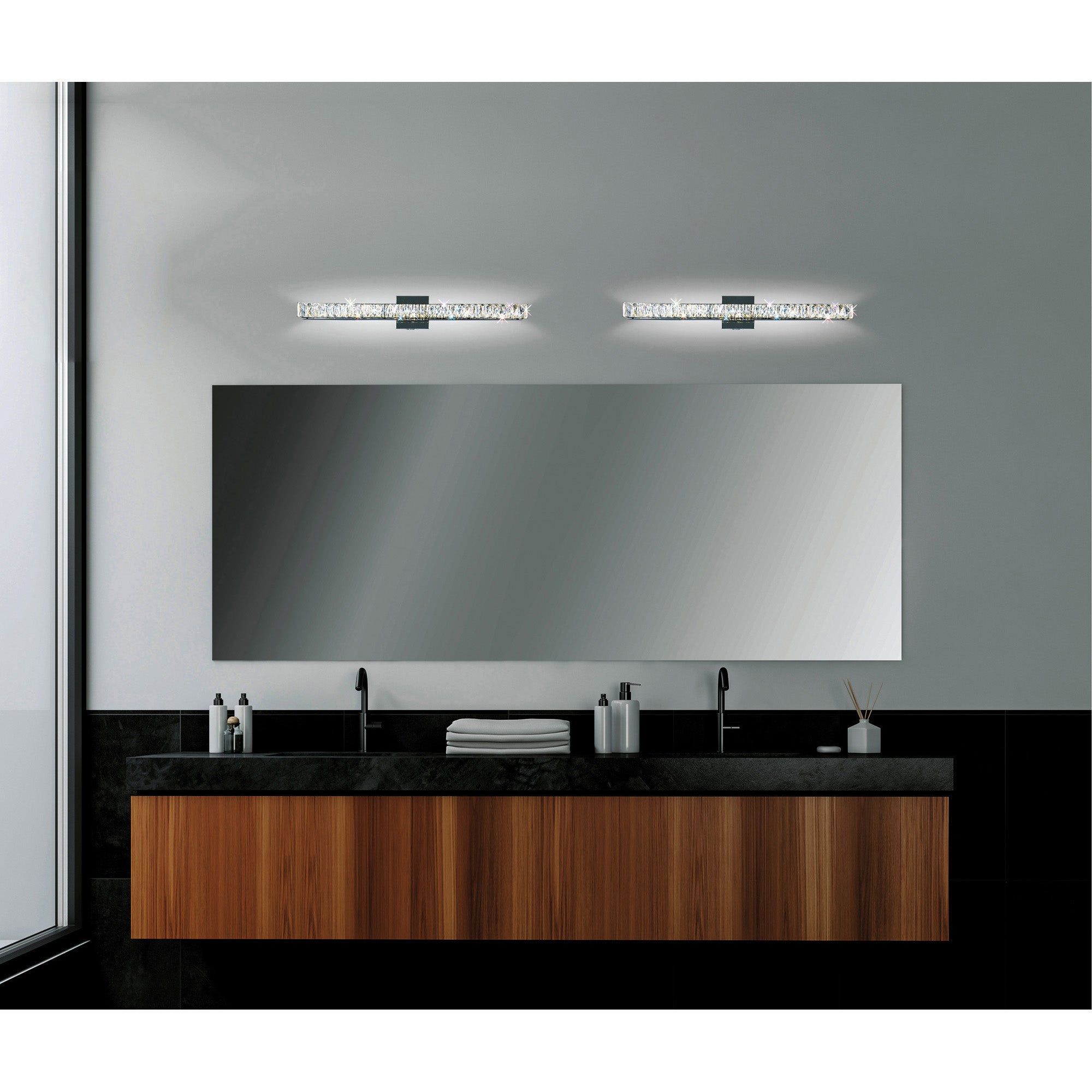 Milan Vanity Lights Integrated LED Chrome