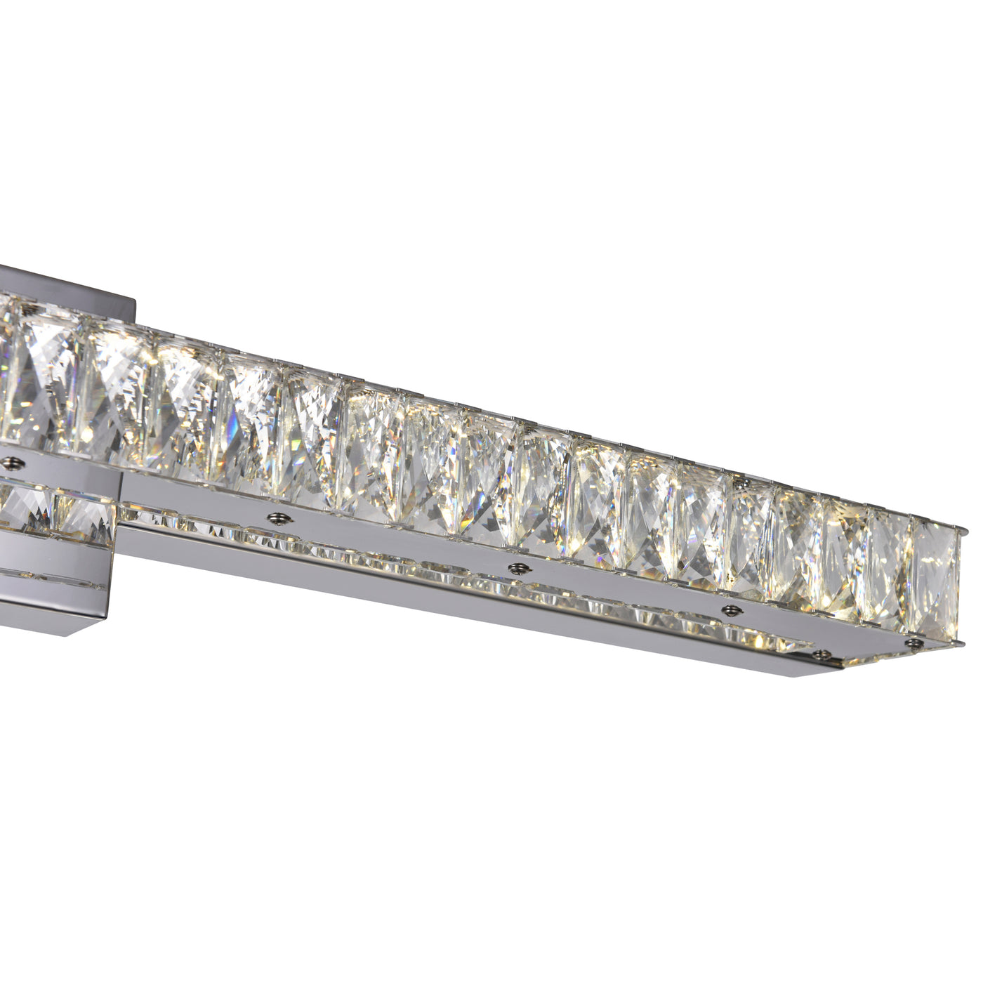 Milan Vanity Lights Chrome Integrated LED