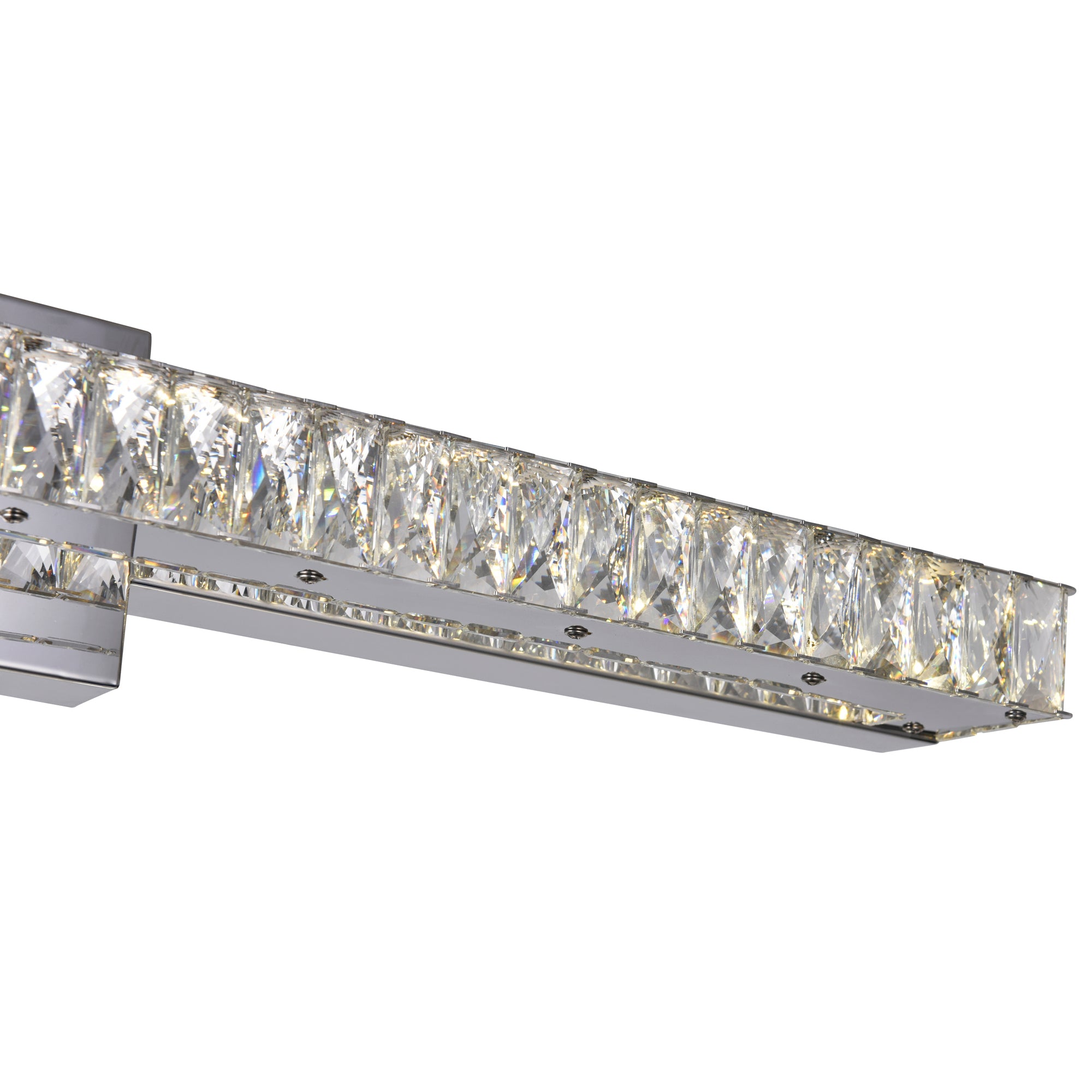 Milan Vanity Lights Chrome Integrated LED
