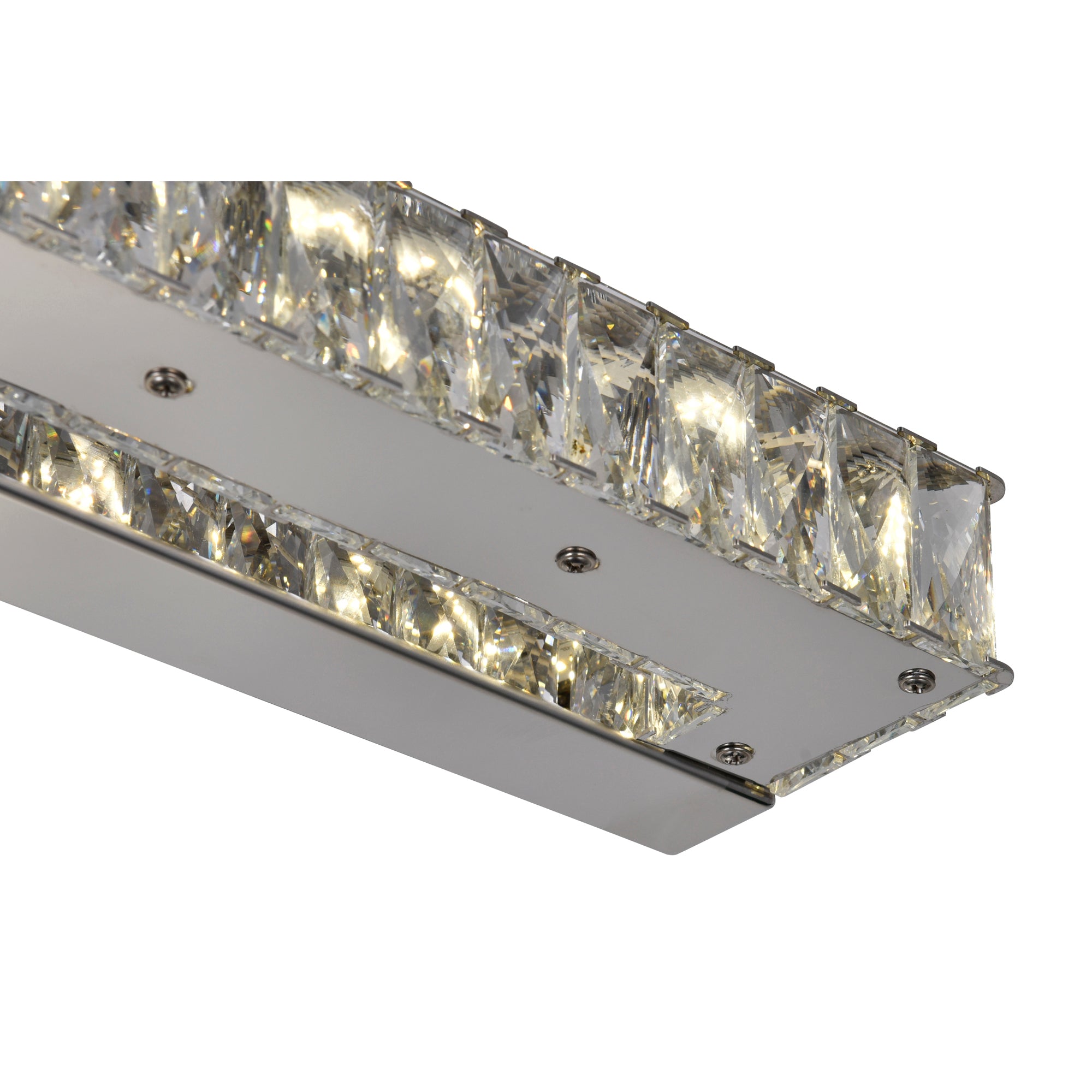 Milan Vanity Lights Chrome Integrated LED