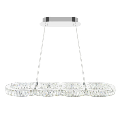 Milan LED Chrome Chandelier
