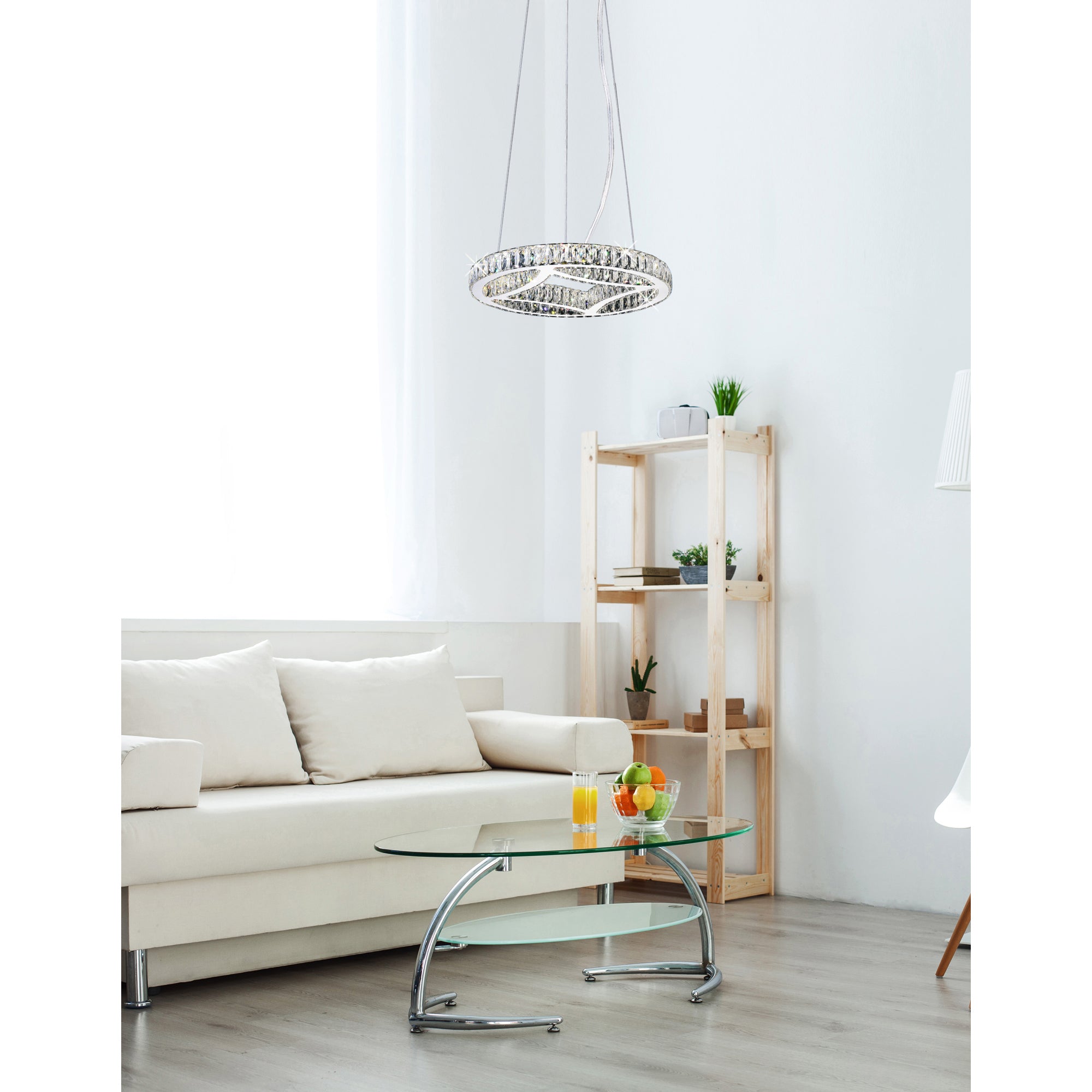 Beyond LED Chrome Chandelier