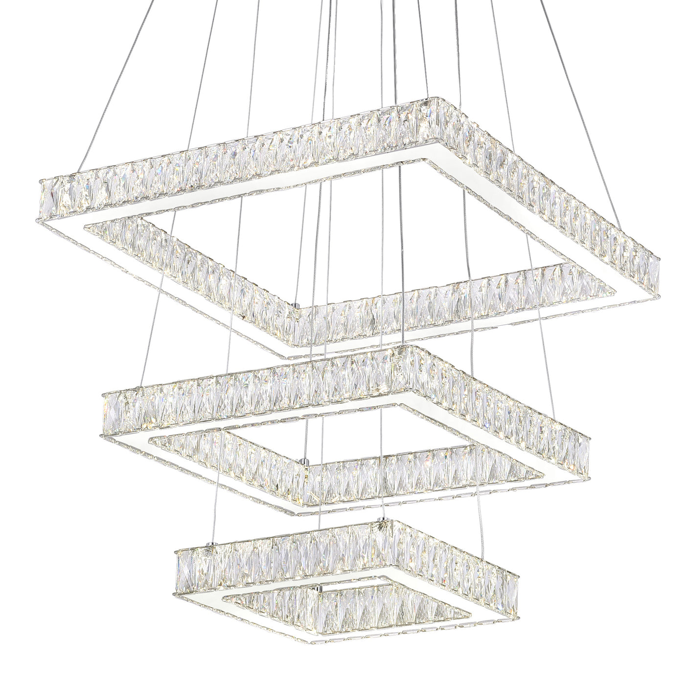 Florence Chandeliers 3-Tier Crystal LED