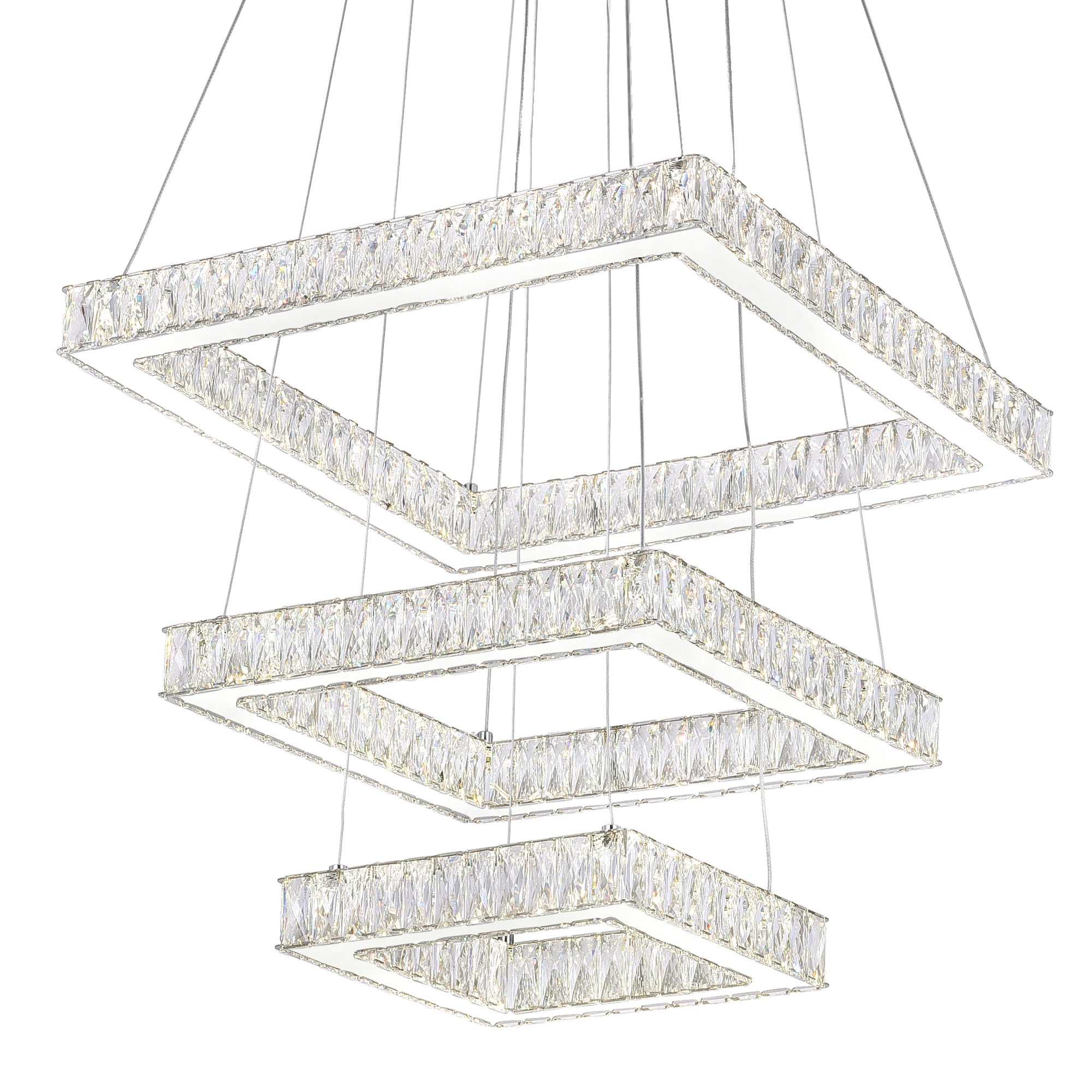 Florence Chandeliers 3-Tier Crystal LED