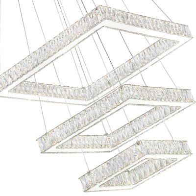Florence Chandeliers 3-Tier Crystal LED