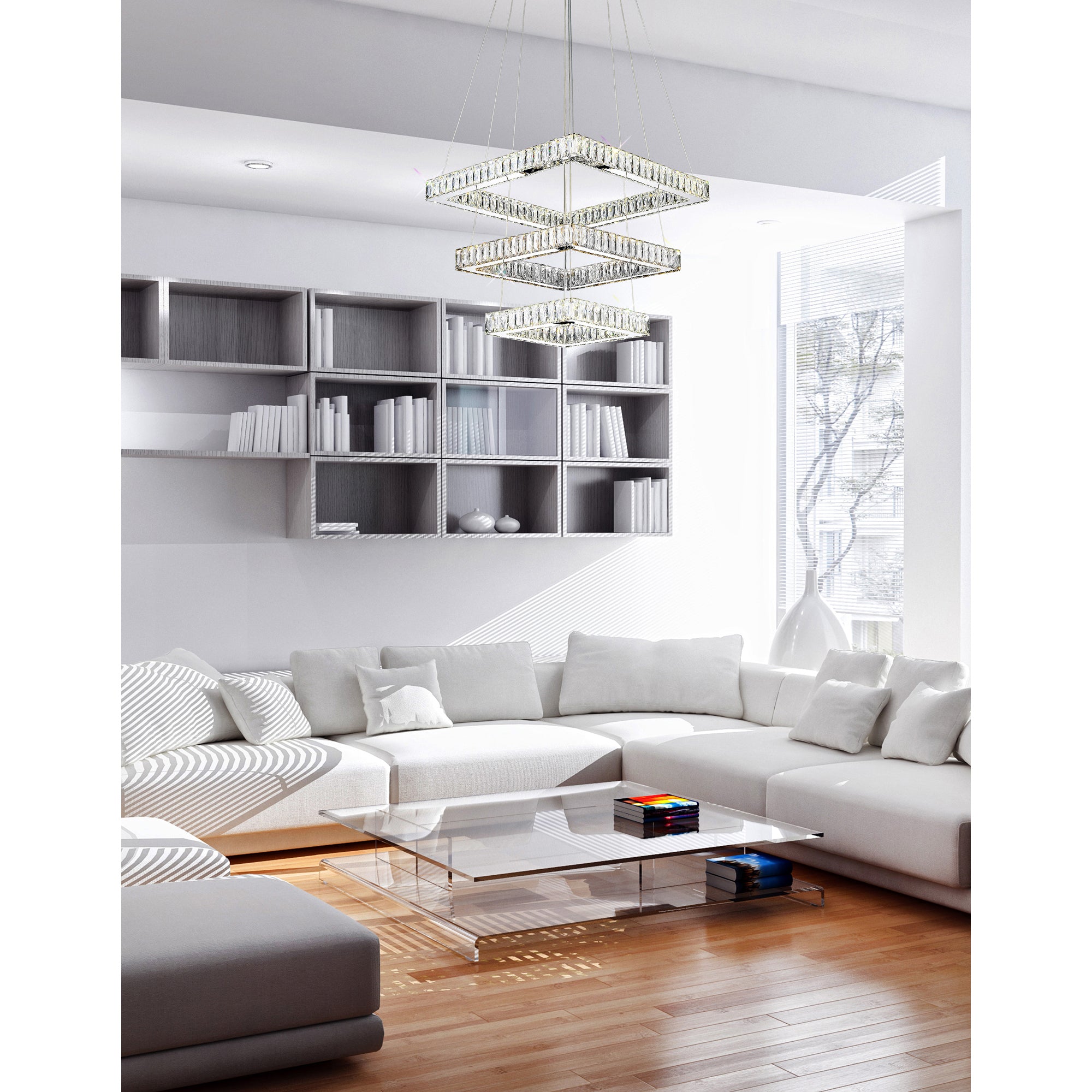 Florence Chandeliers 3-Tier Crystal LED