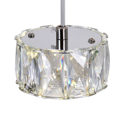 Milan LED Chrome Pendant Light