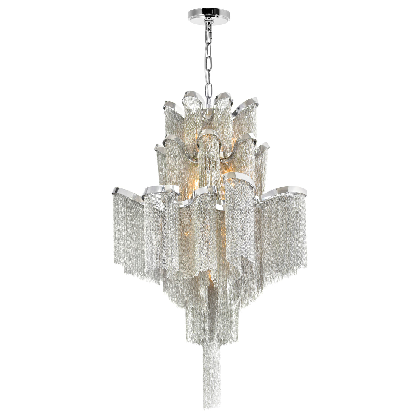 Daisy 16 Light 24 Inch Chrome Chandelier